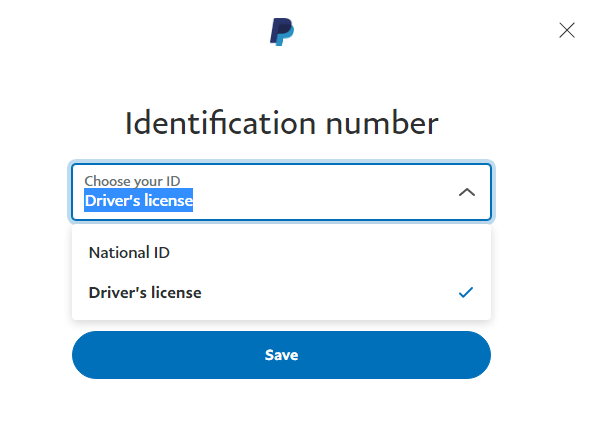 требование ввести номер тайского ID или номера тайских водительских прав