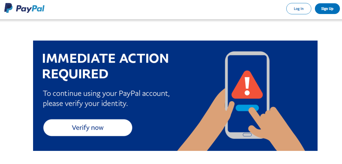 требование электронной платежной системы PayPal в Таиланде о необходимости пройти верификацию