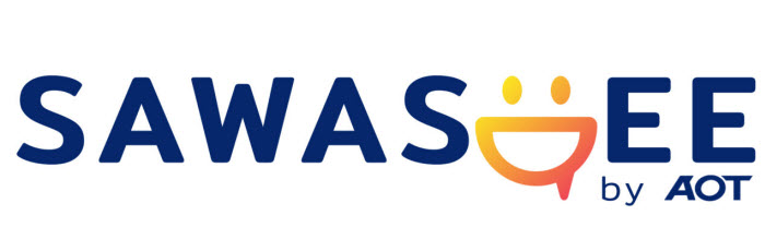 логотип мобильного приложения SAWASDEE by AOT для пассажиров, пользующихся услугами 6 аэропортов Таиланда